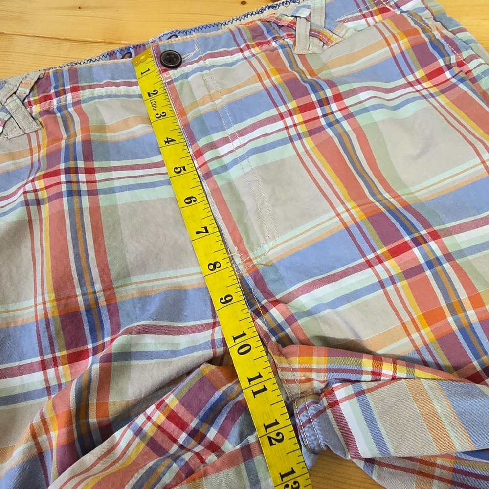 Robert Graham Plaid Shorts Mens 36 Multicolor Bicycle Trim Preppy Summer Casual - Picture 12 of 15